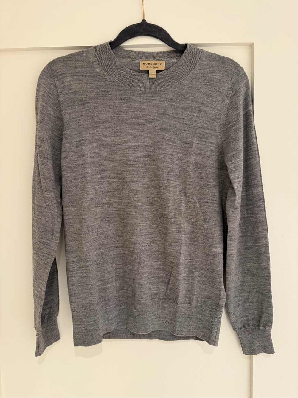 Burberry Women’s Grey Crewneck Sweater